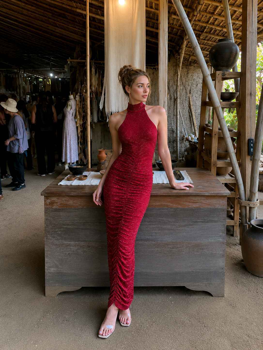 Halter Pencil Dress