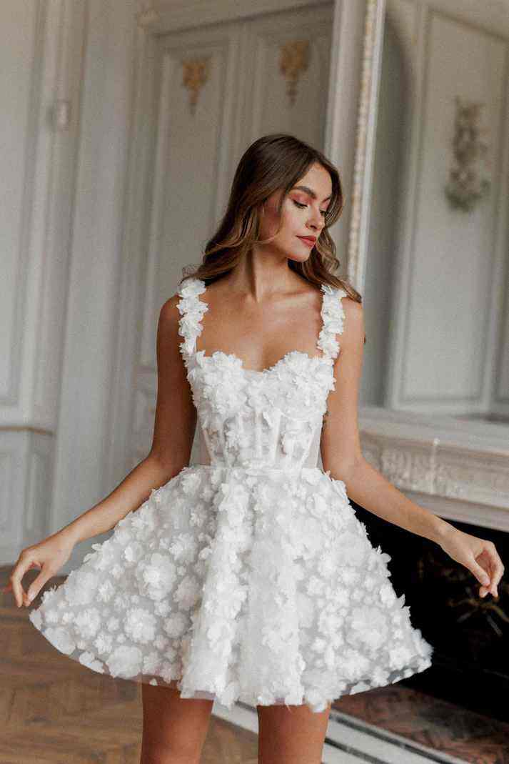 Mini Dress with Corset Bodice