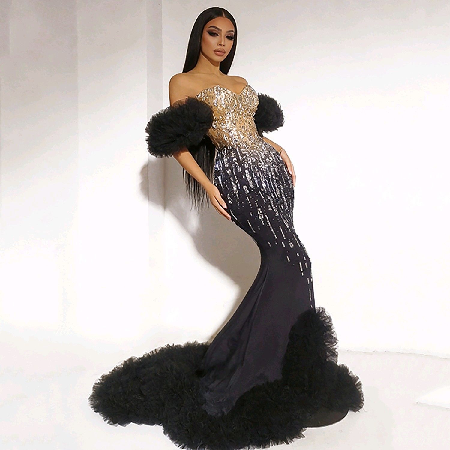 Mermaid Maxi Dress with Corset