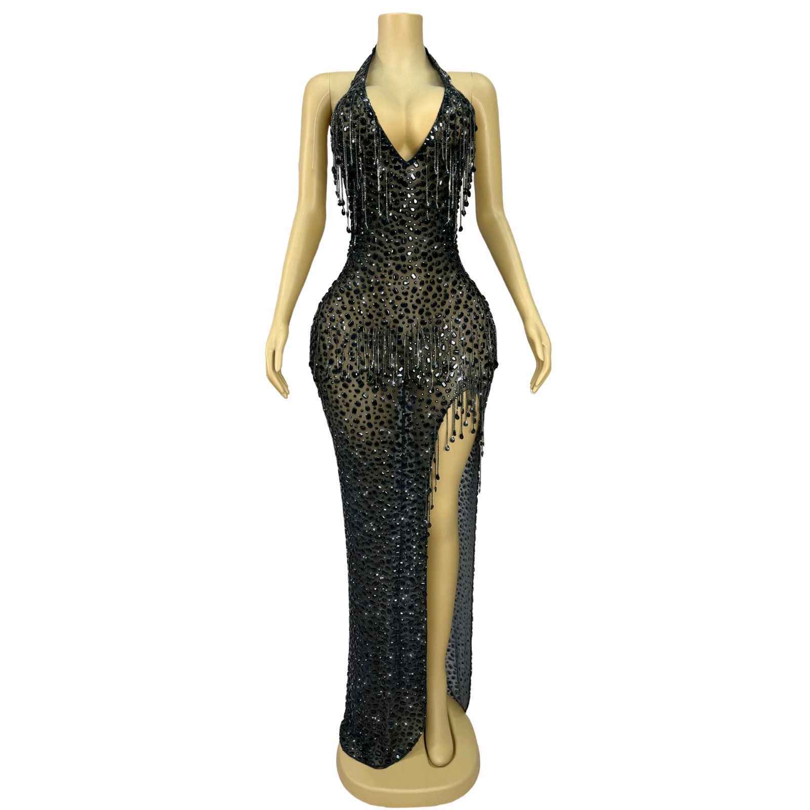 Sequin Maxi Pencil Dress