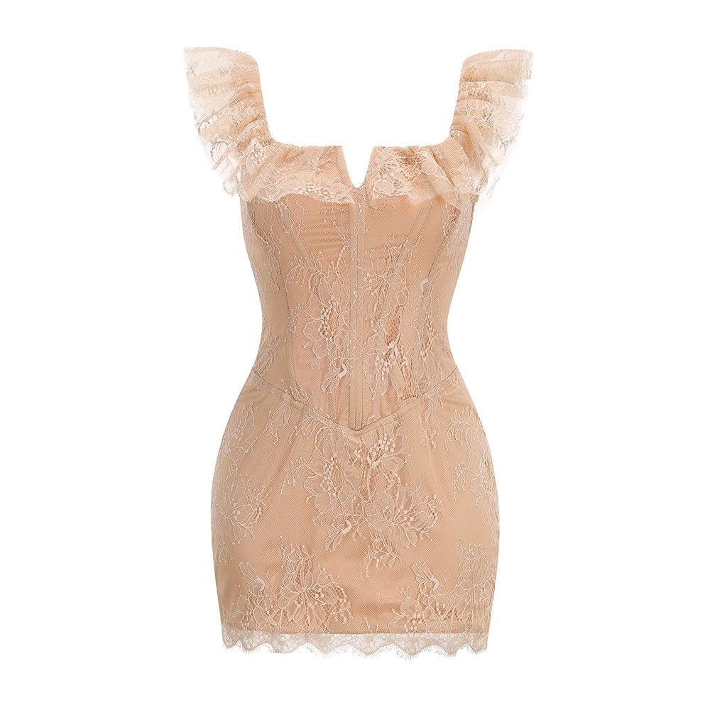 Lace Corset Mini Dress