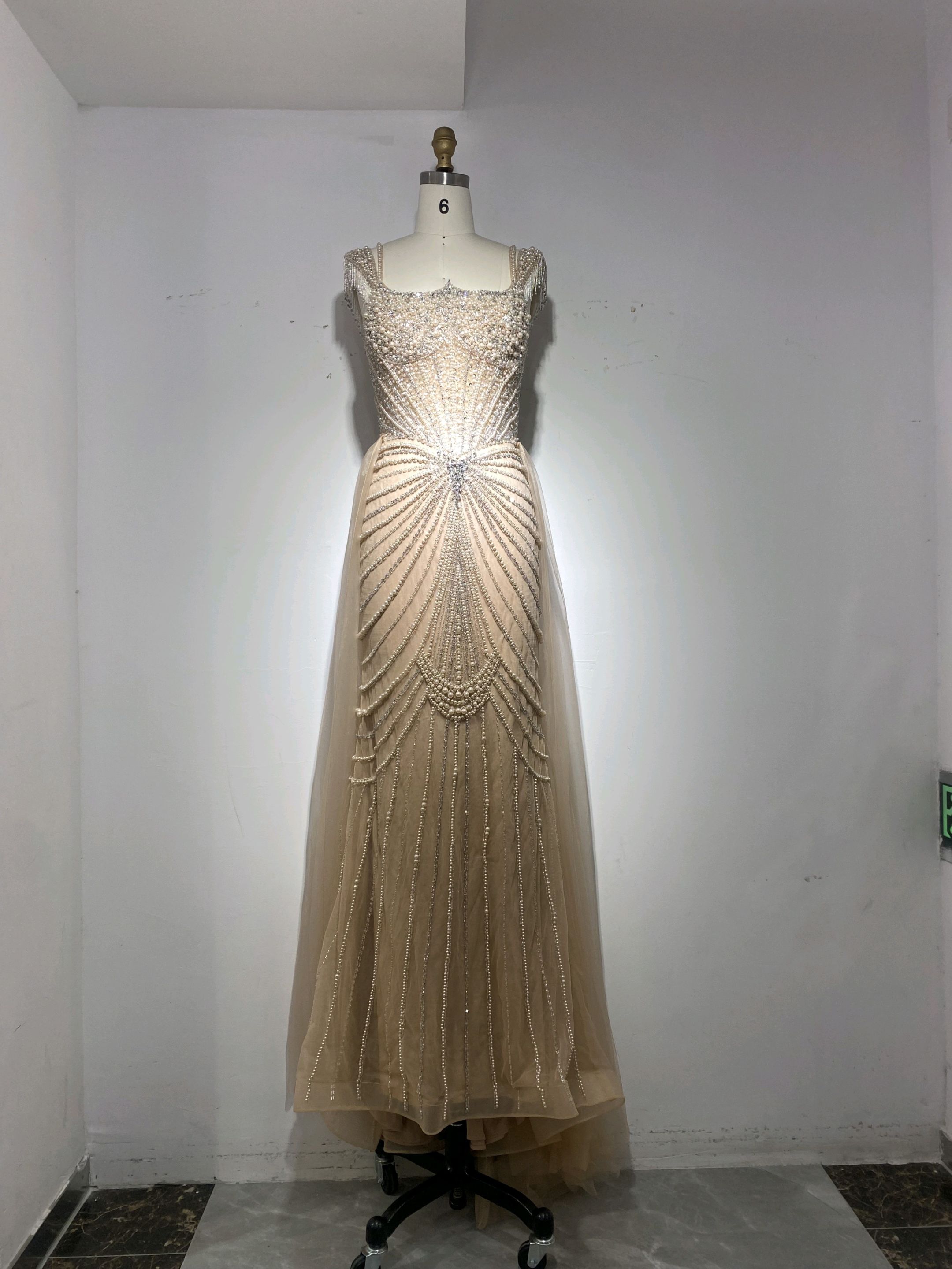 Maxi Dress with Corset Bodice