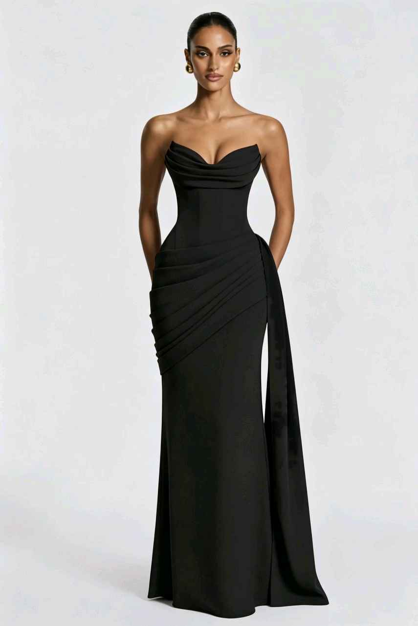 Mermaid Maxi Dress with Sweetheart Neckline