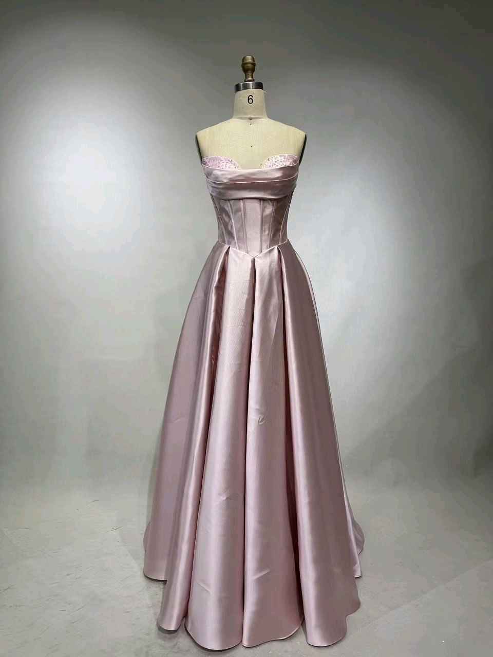 Strapless Sequin Corset Maxi Dress
