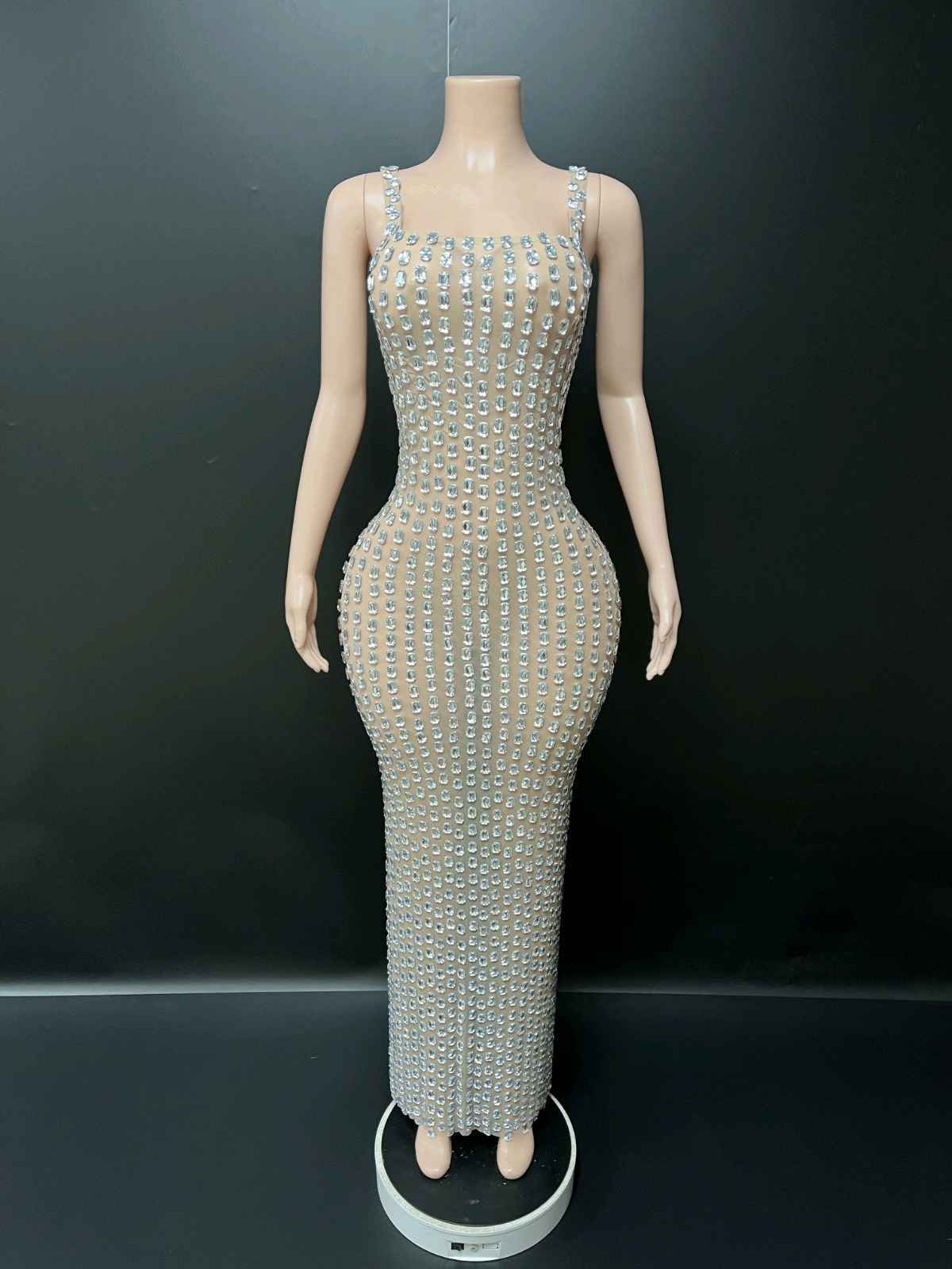 Sequin Pencil Maxi Dress