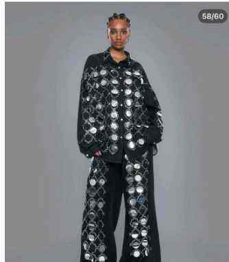 Oversize Two-Piece Set with Collar