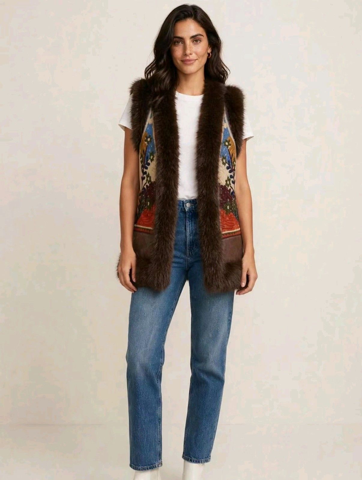 Extended V‑Neck Vest