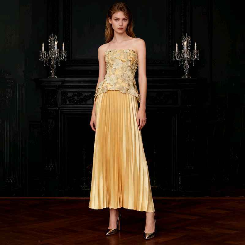 Pleated Corset Set