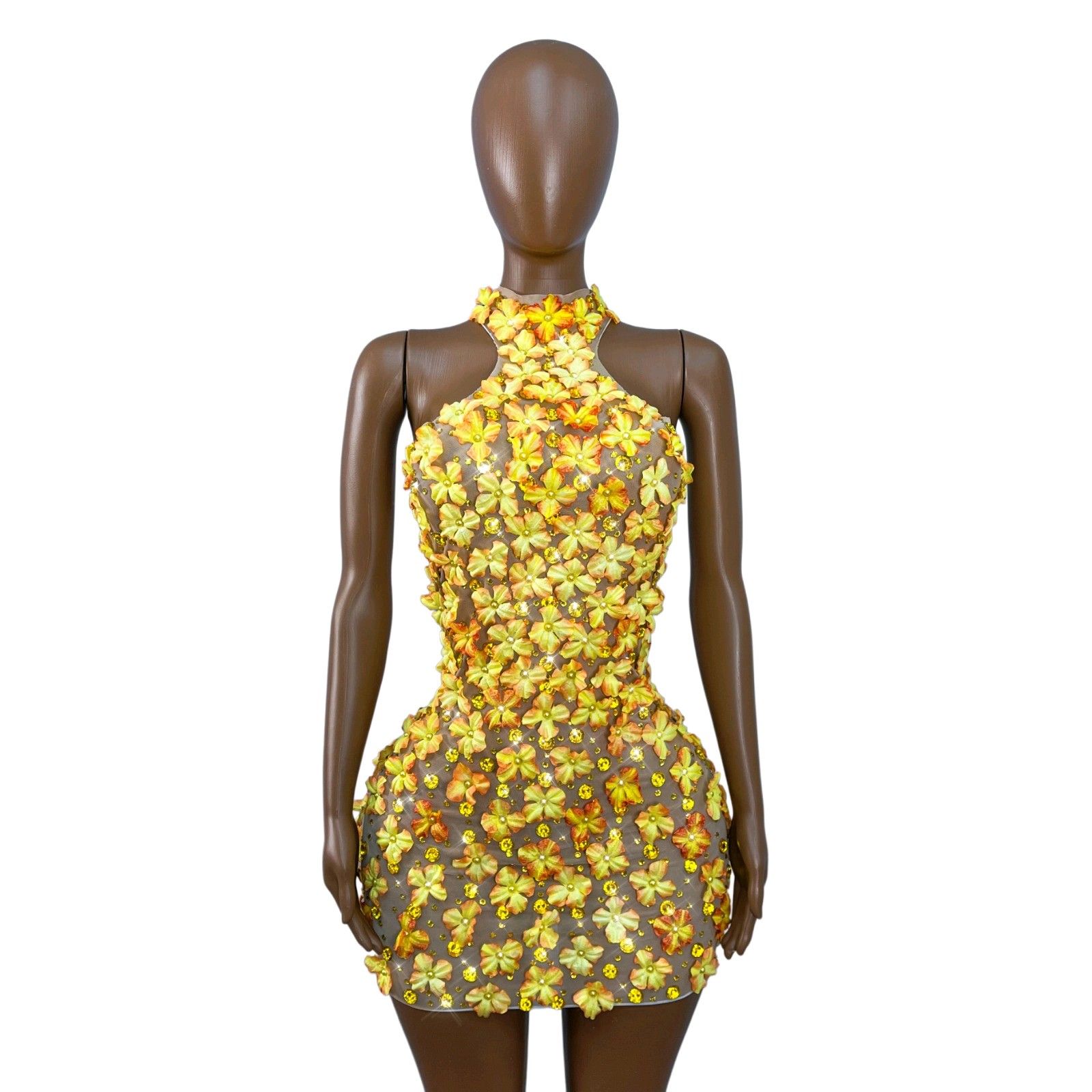 Halter Pencil Mini Dress