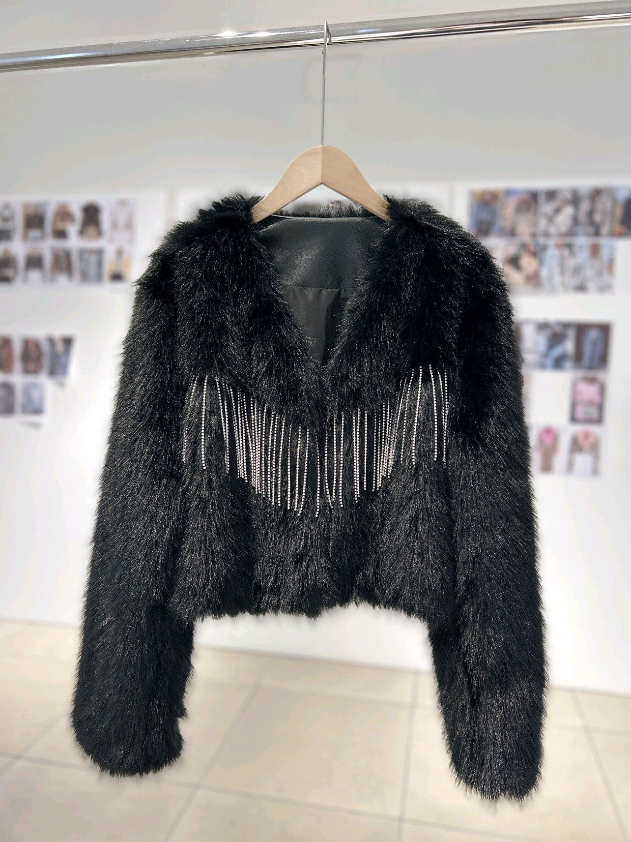 Cropped Fringe Bolero Jacket