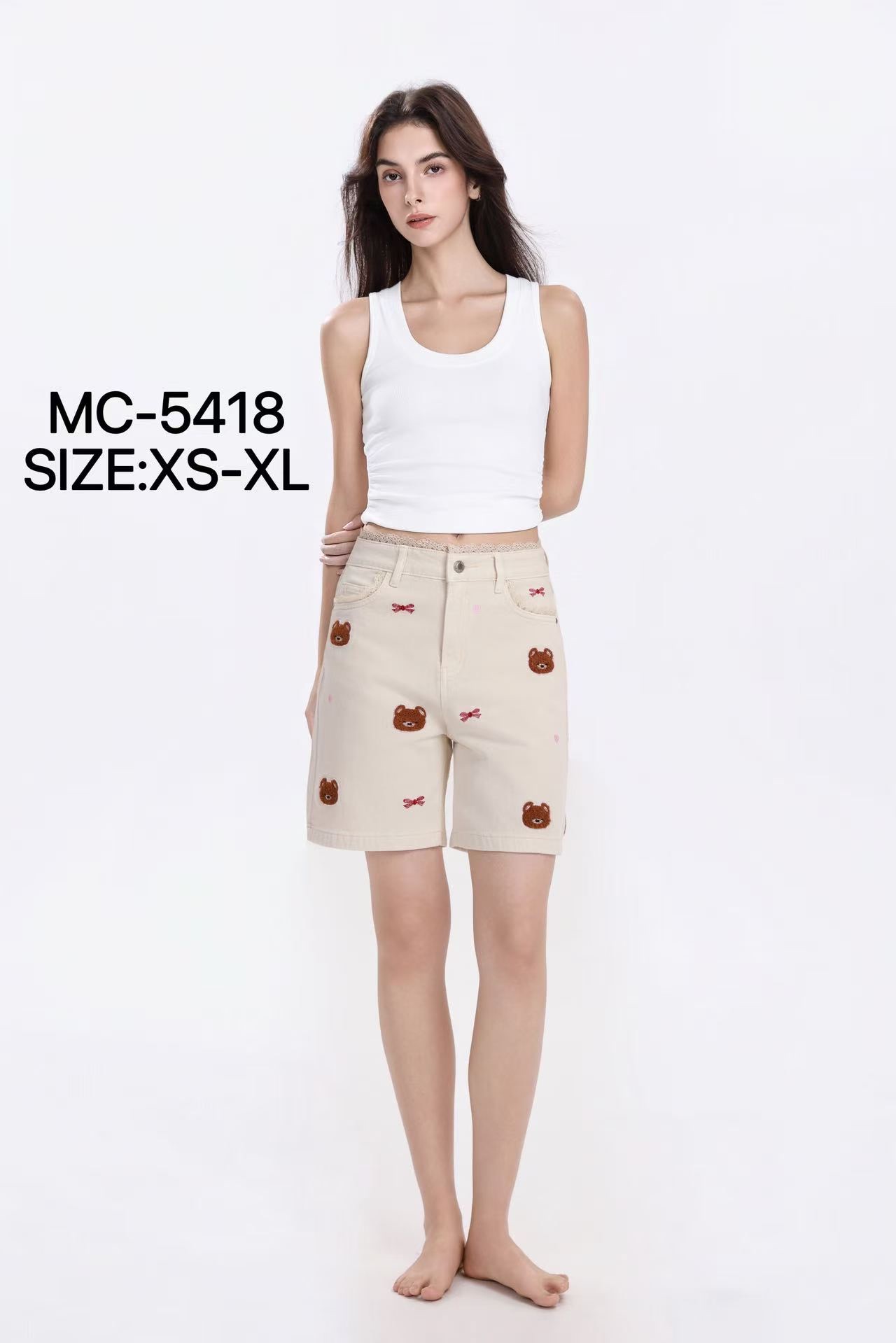 Embroidered Bermuda Shorts