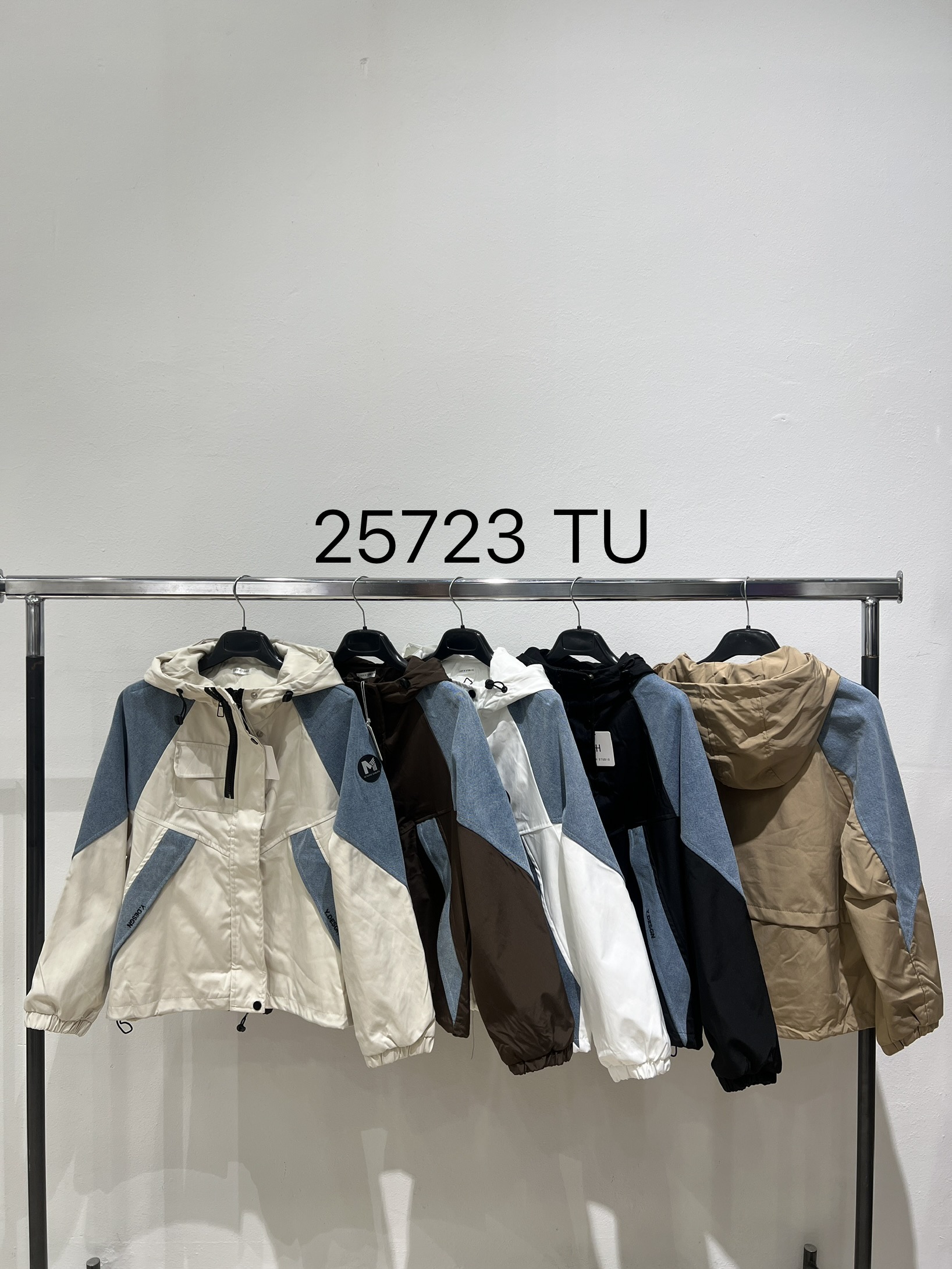 Hooded Jacket with Drawcords