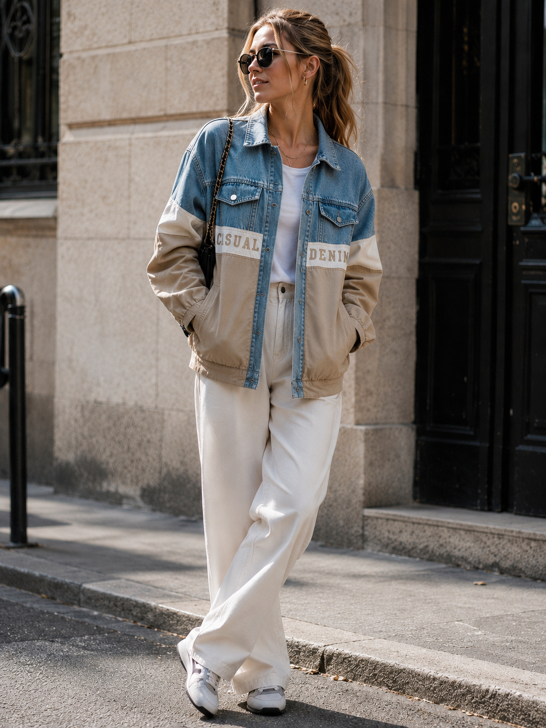 Relaxed Color-Block Jacket
