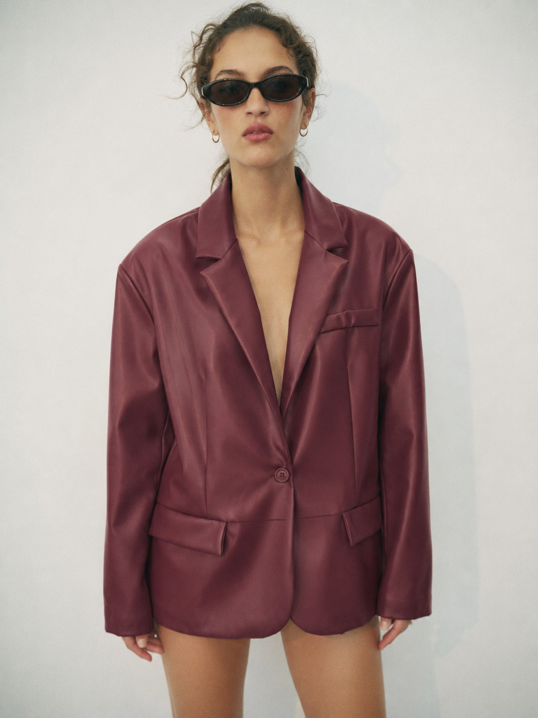 Tailored Hip-Length Blazer