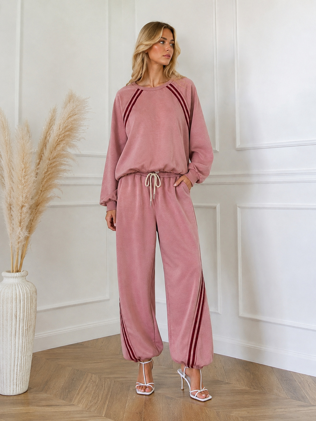 Relaxed Tracksuit Set with Drawcords