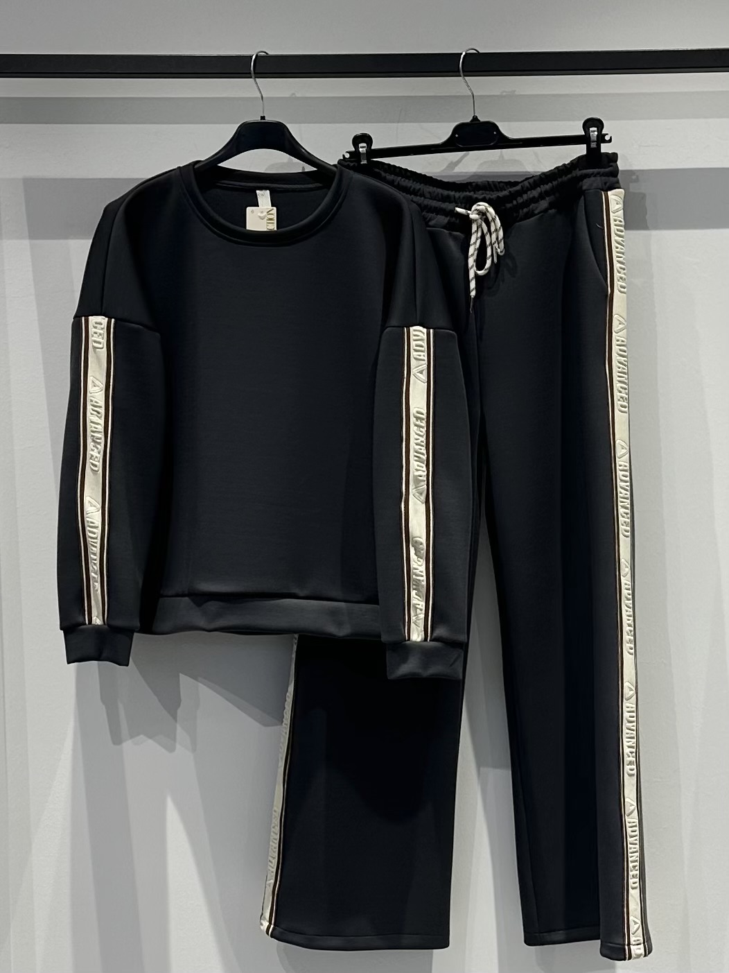 Straight Tracksuit Set with Drawstrings
