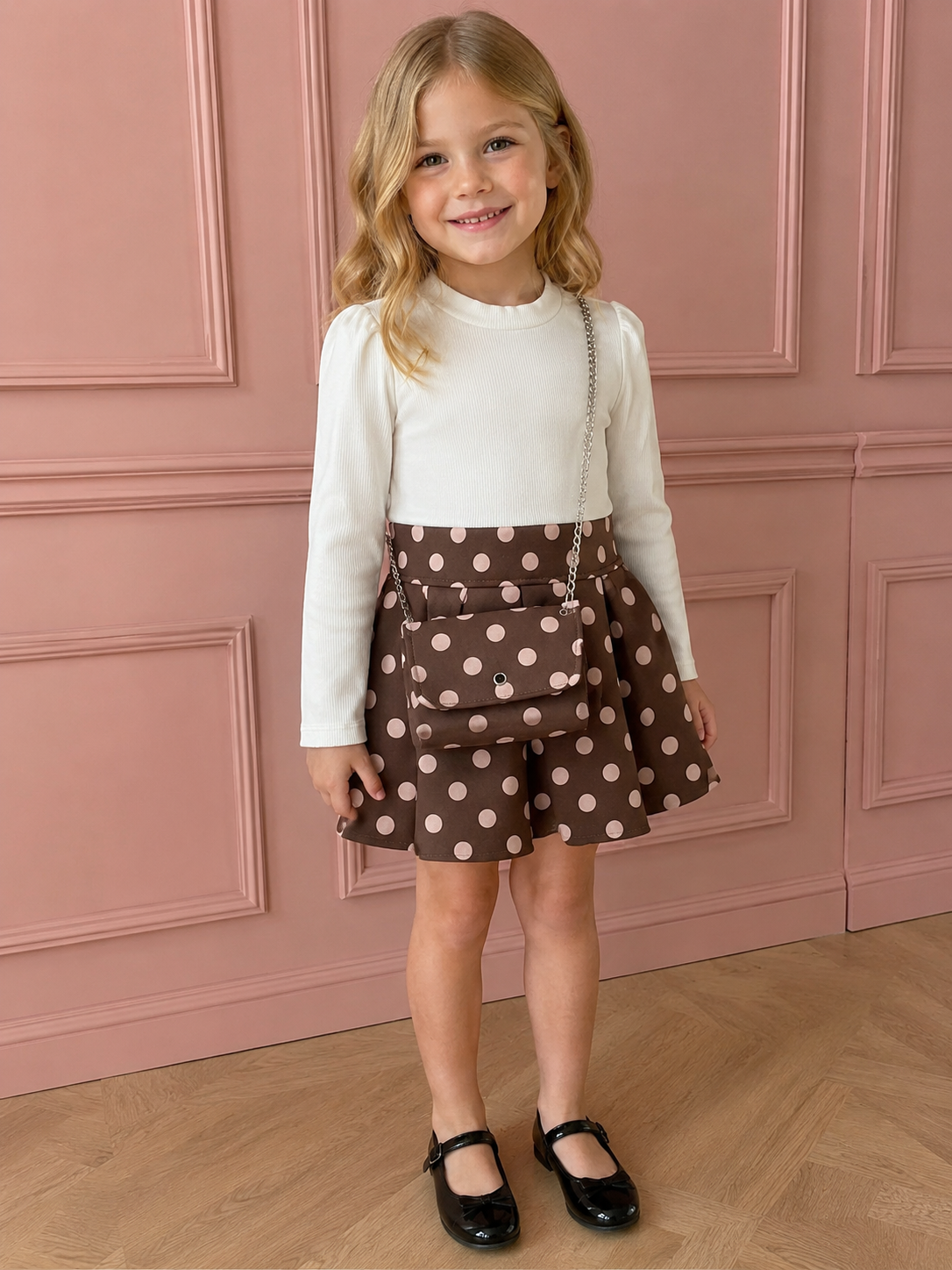 Pleated A-line Dress