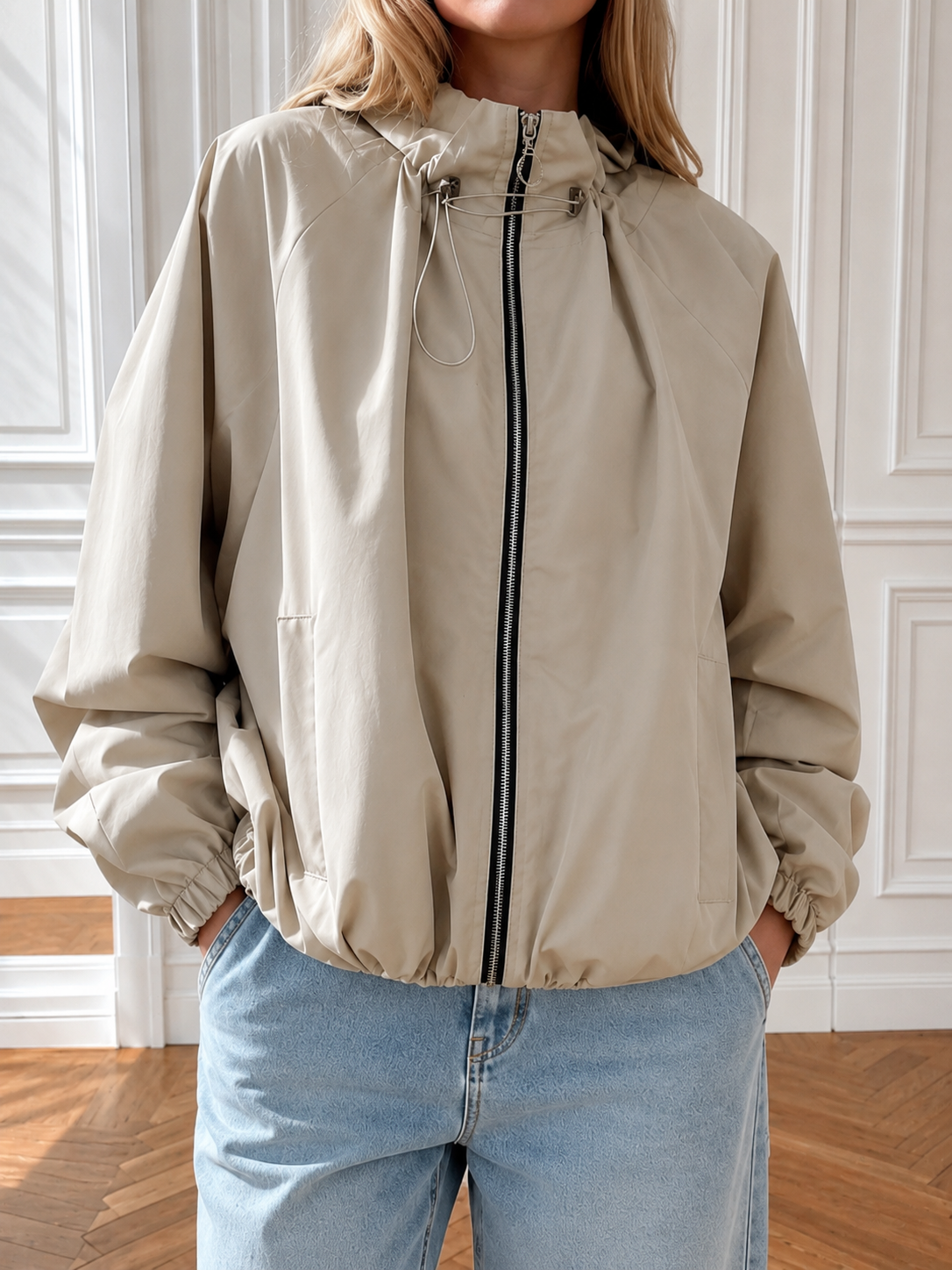 Hooded Bomber Jacket