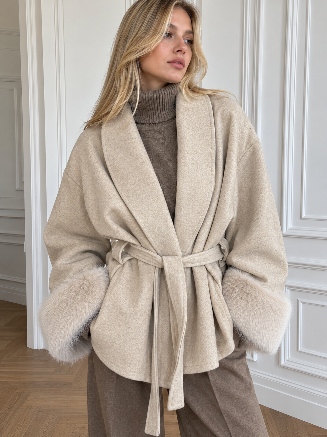Midi Wrap Coat