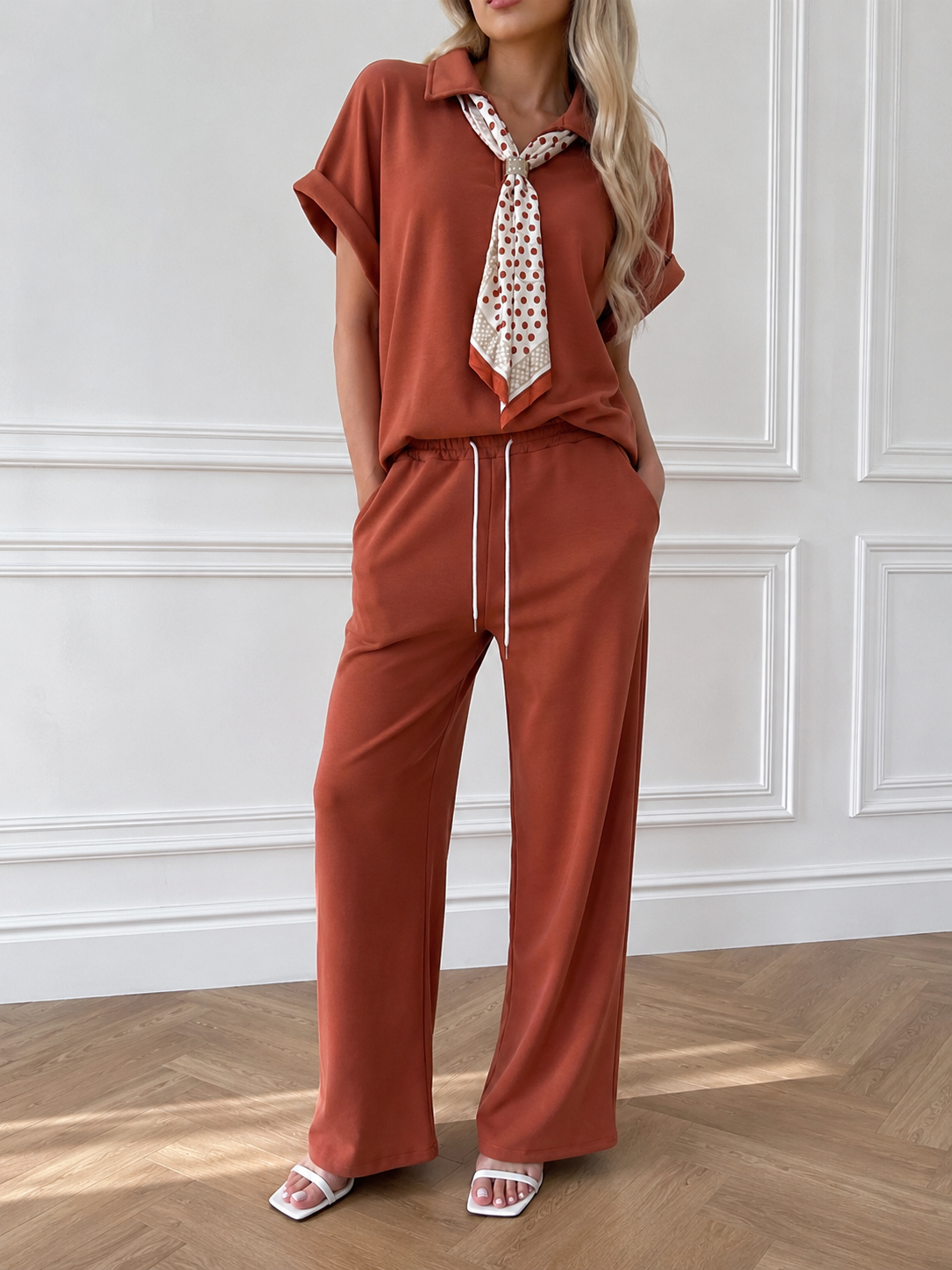 Knit Set with Collar