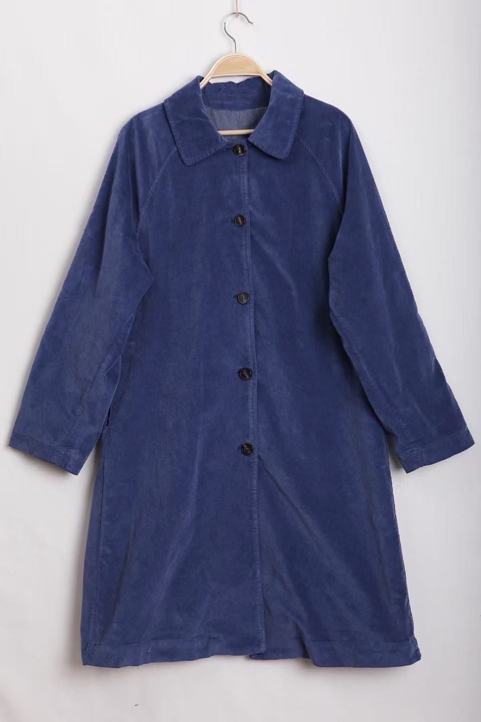 Knee-Length Straight Coat