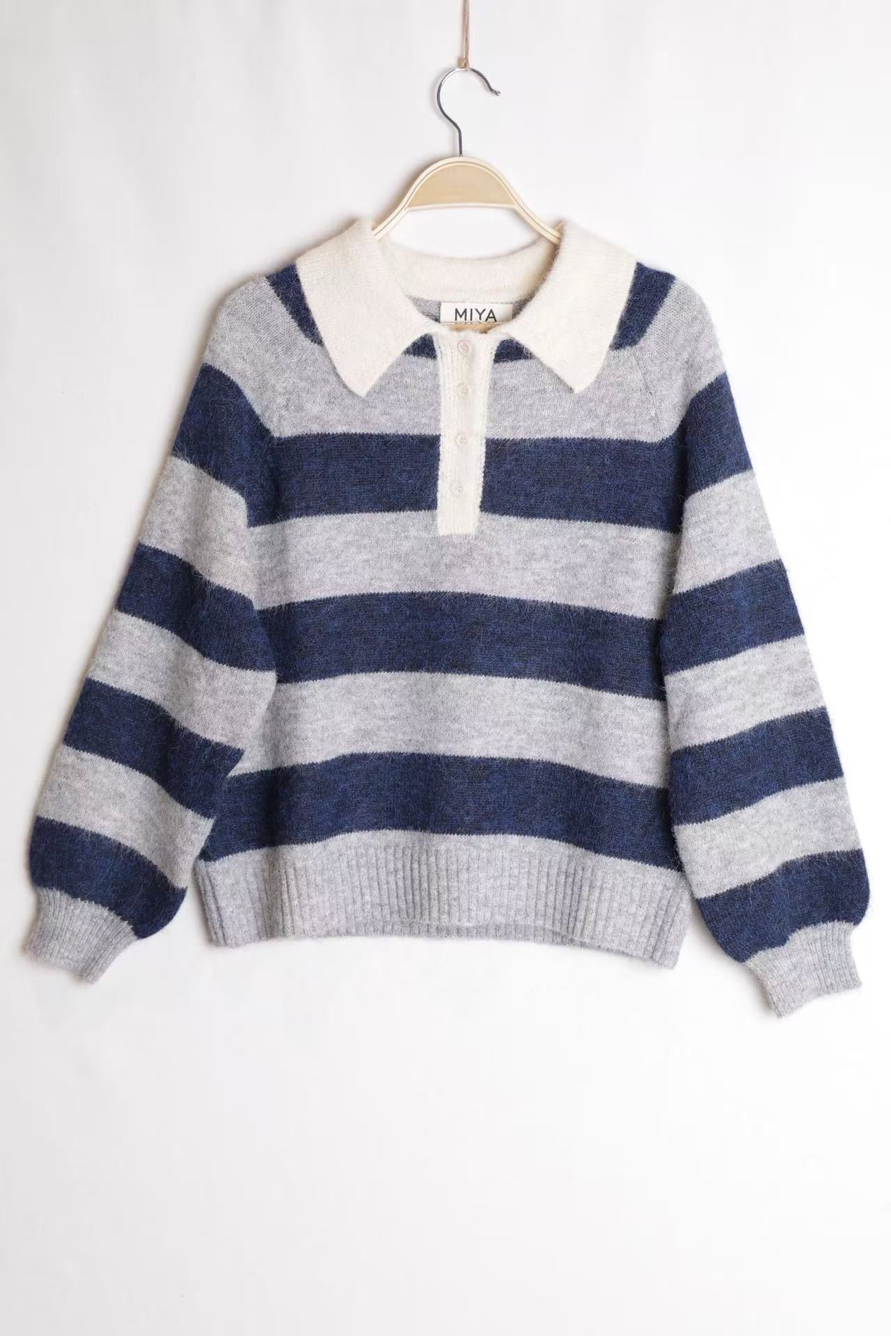 Polo-Collar Sweater