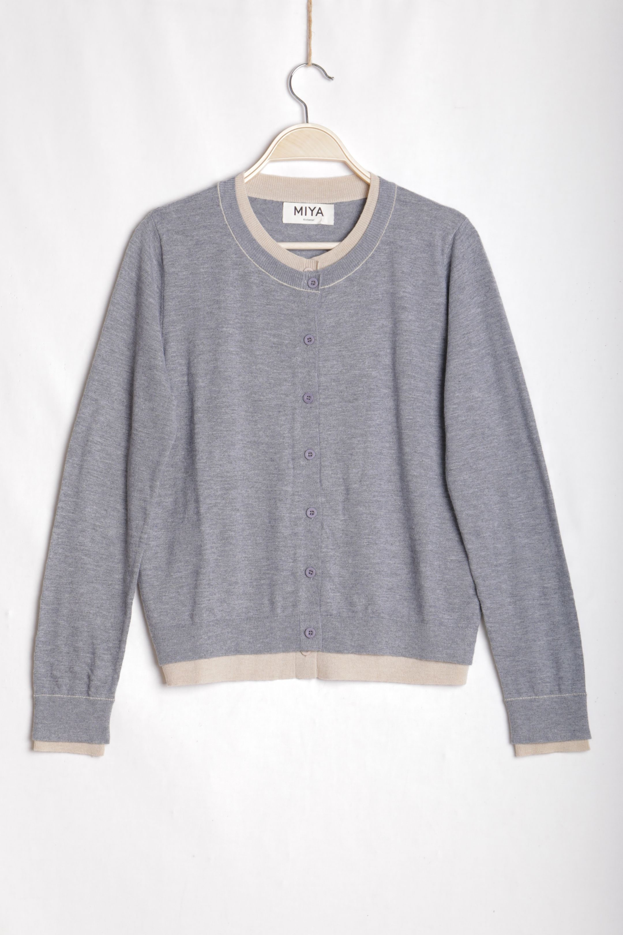 Round‑Neck Button Cardigan
