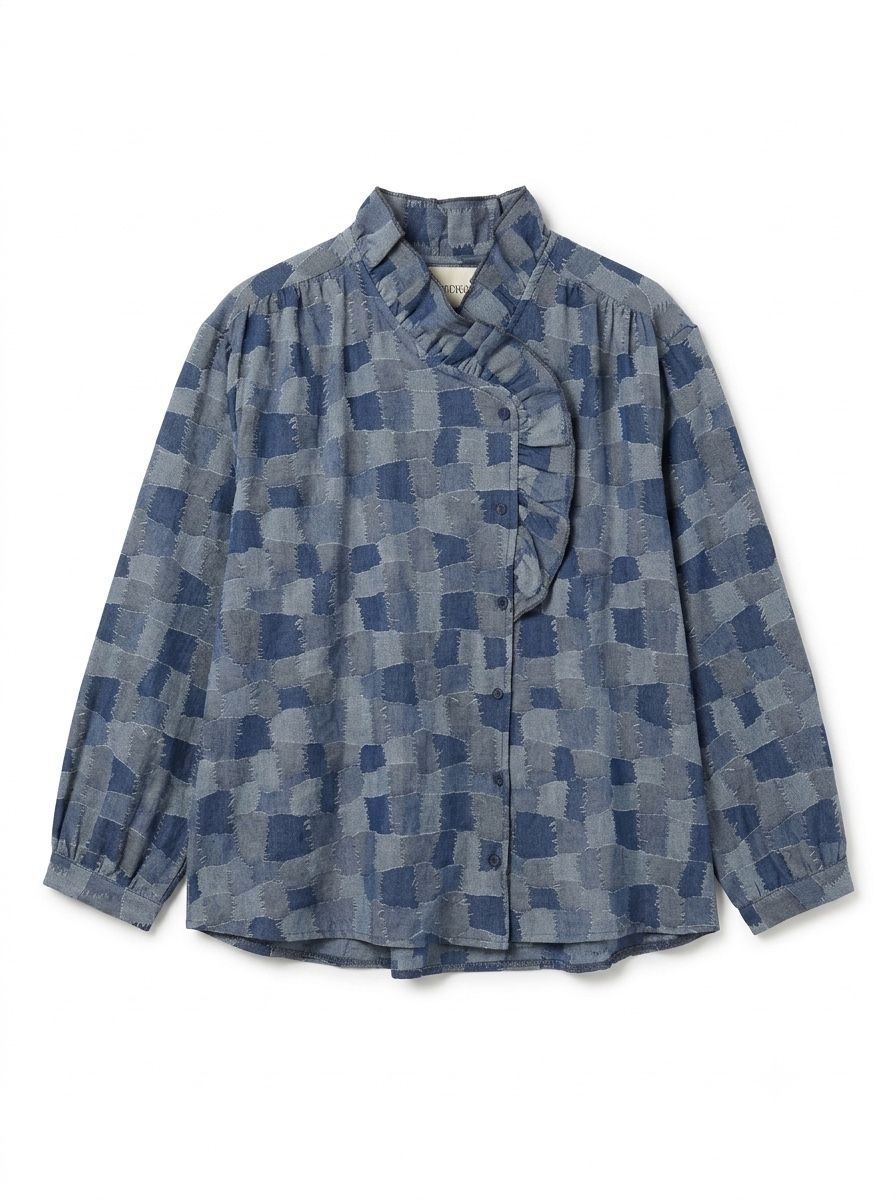 Regular Shirt with Ruffle