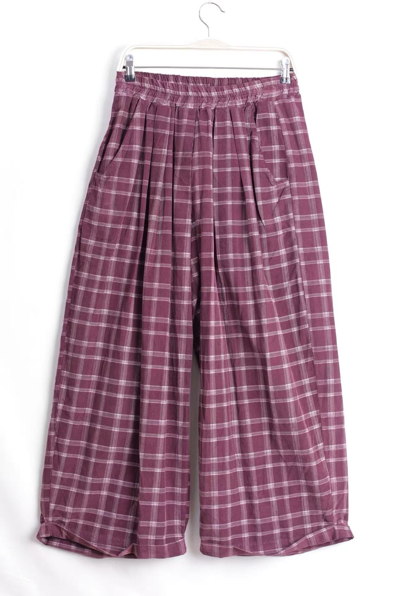 Wide Pleated Trousers