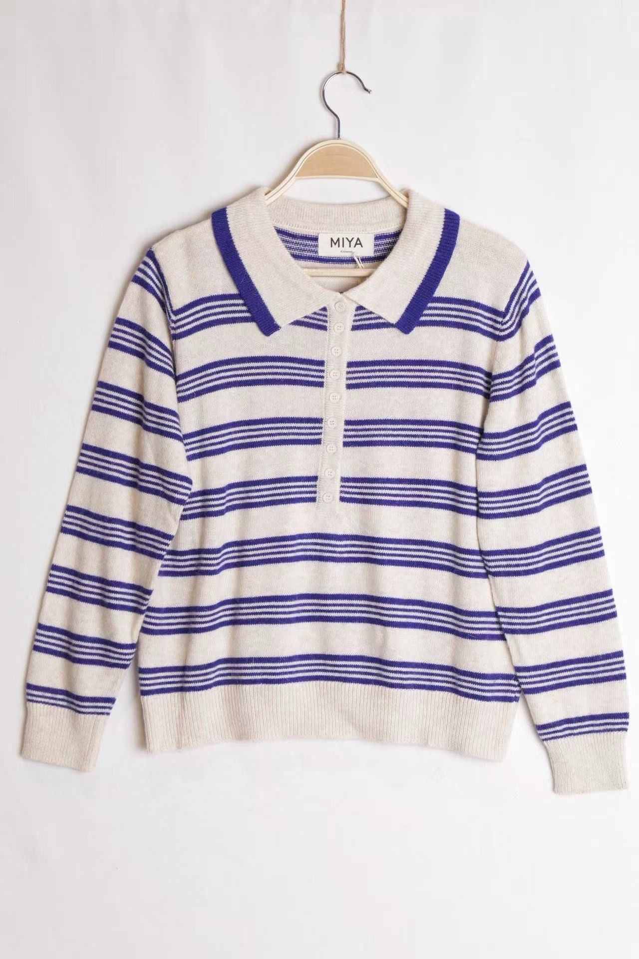 Polo-Collar Sweater