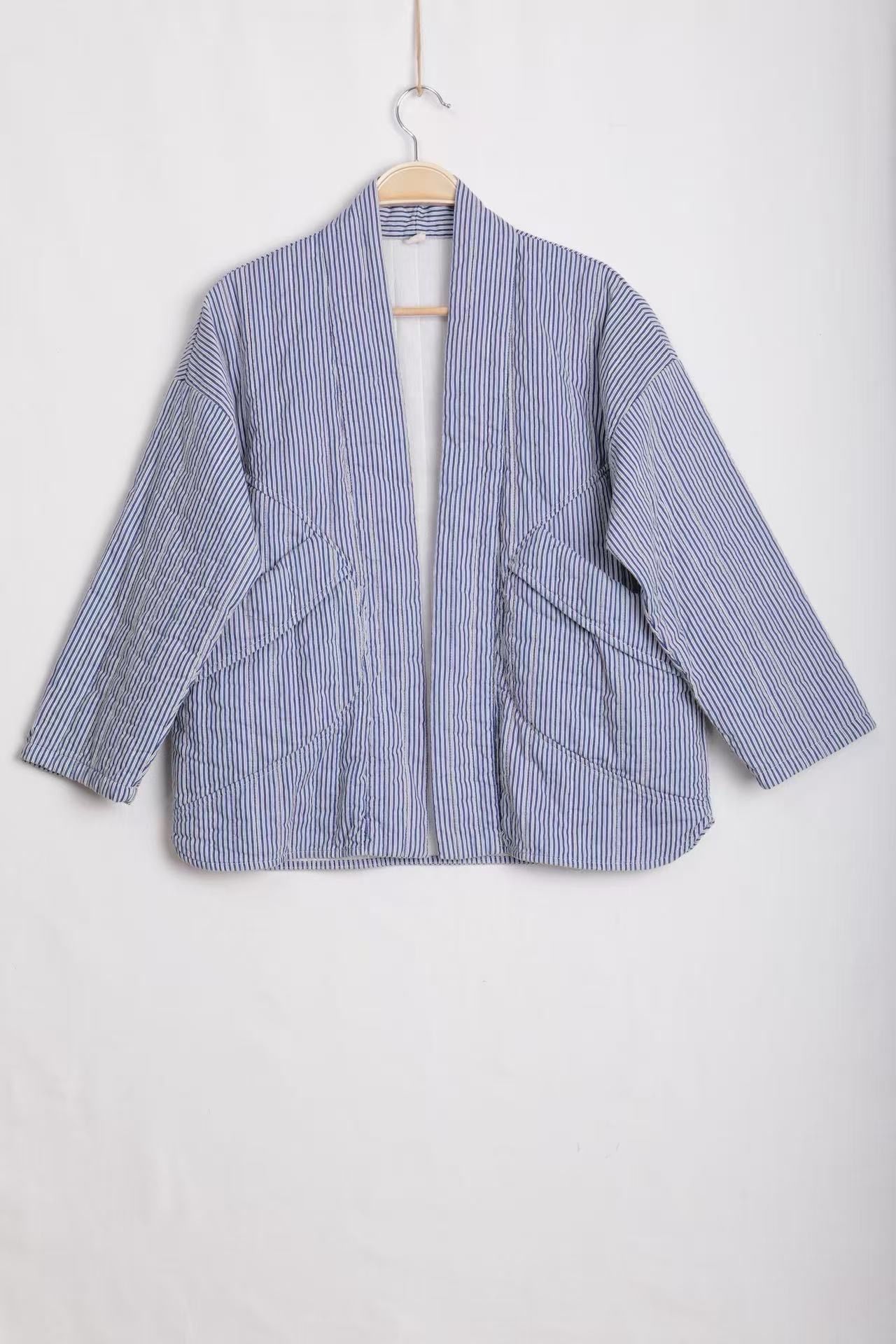 Striped Loose Kimono Jacket
