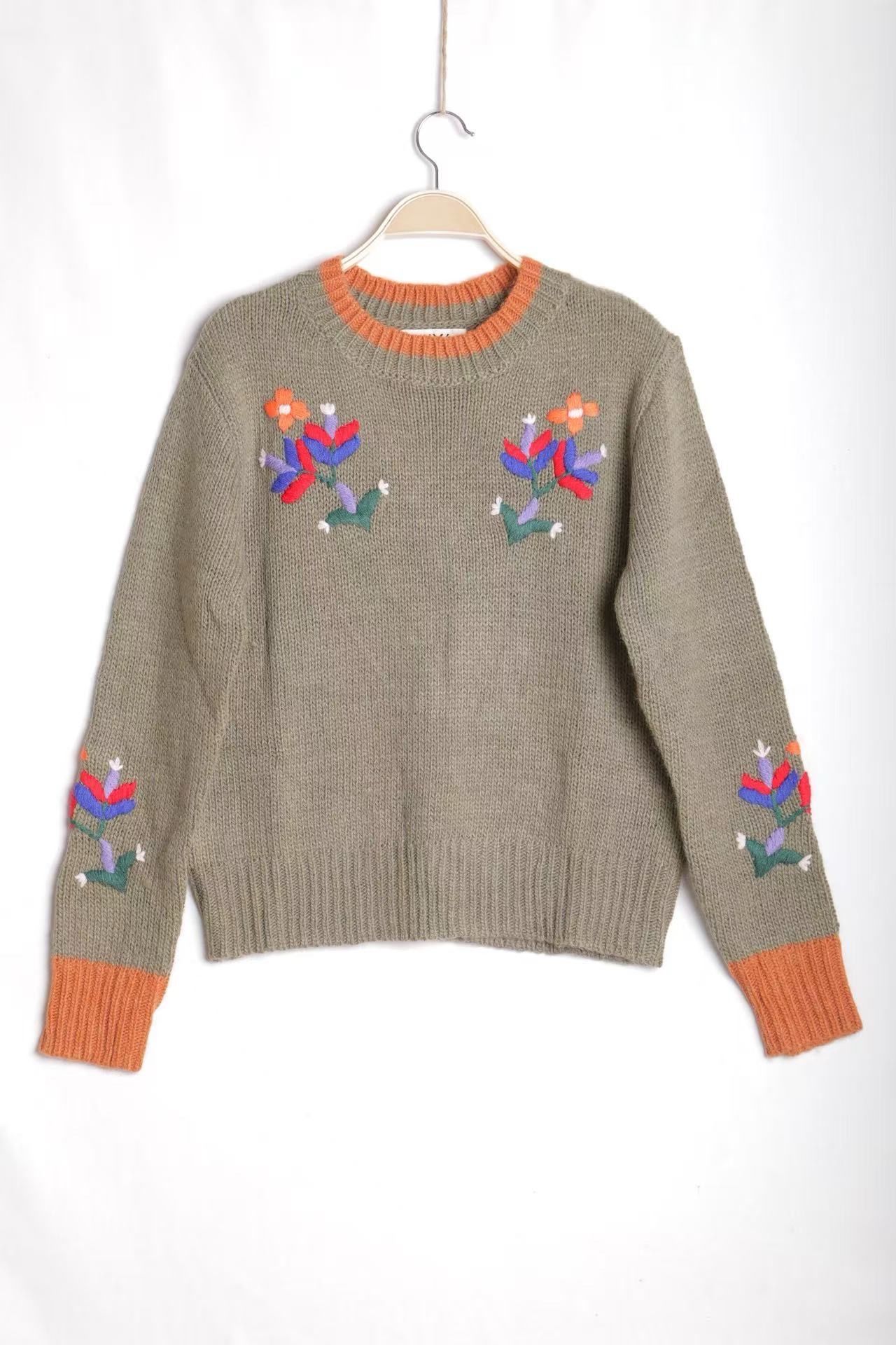 Embroidered Regular-Fit Sweater