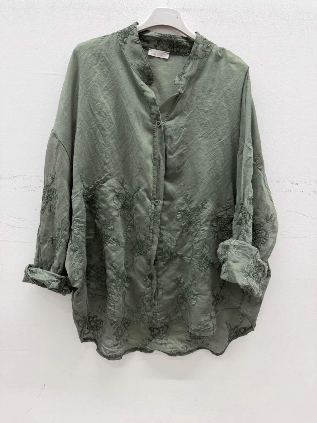 Relaxed Blouse with Embroidery