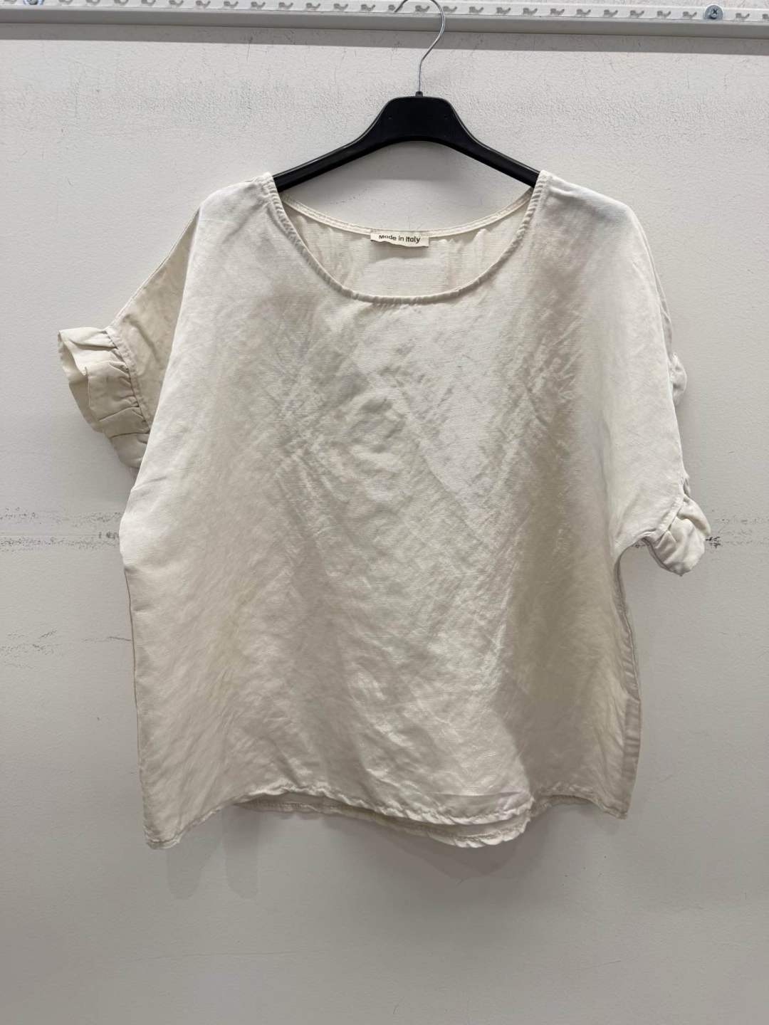 Relaxed Ruffle-Trim Top
