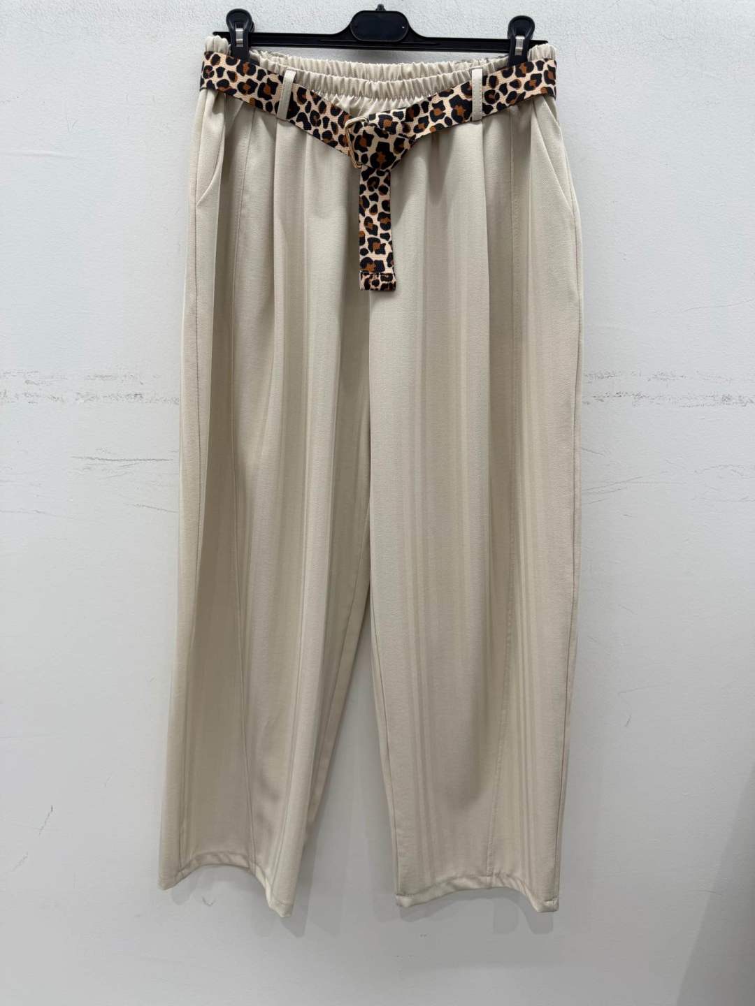 Wide-Leg Trousers with Belt