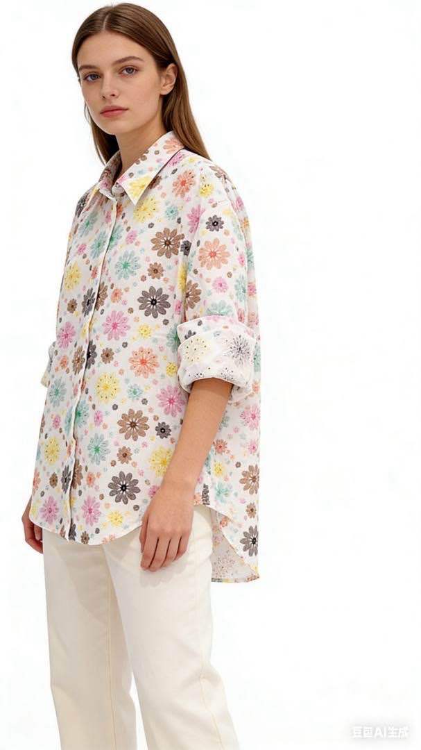 Long Shirt with Collar