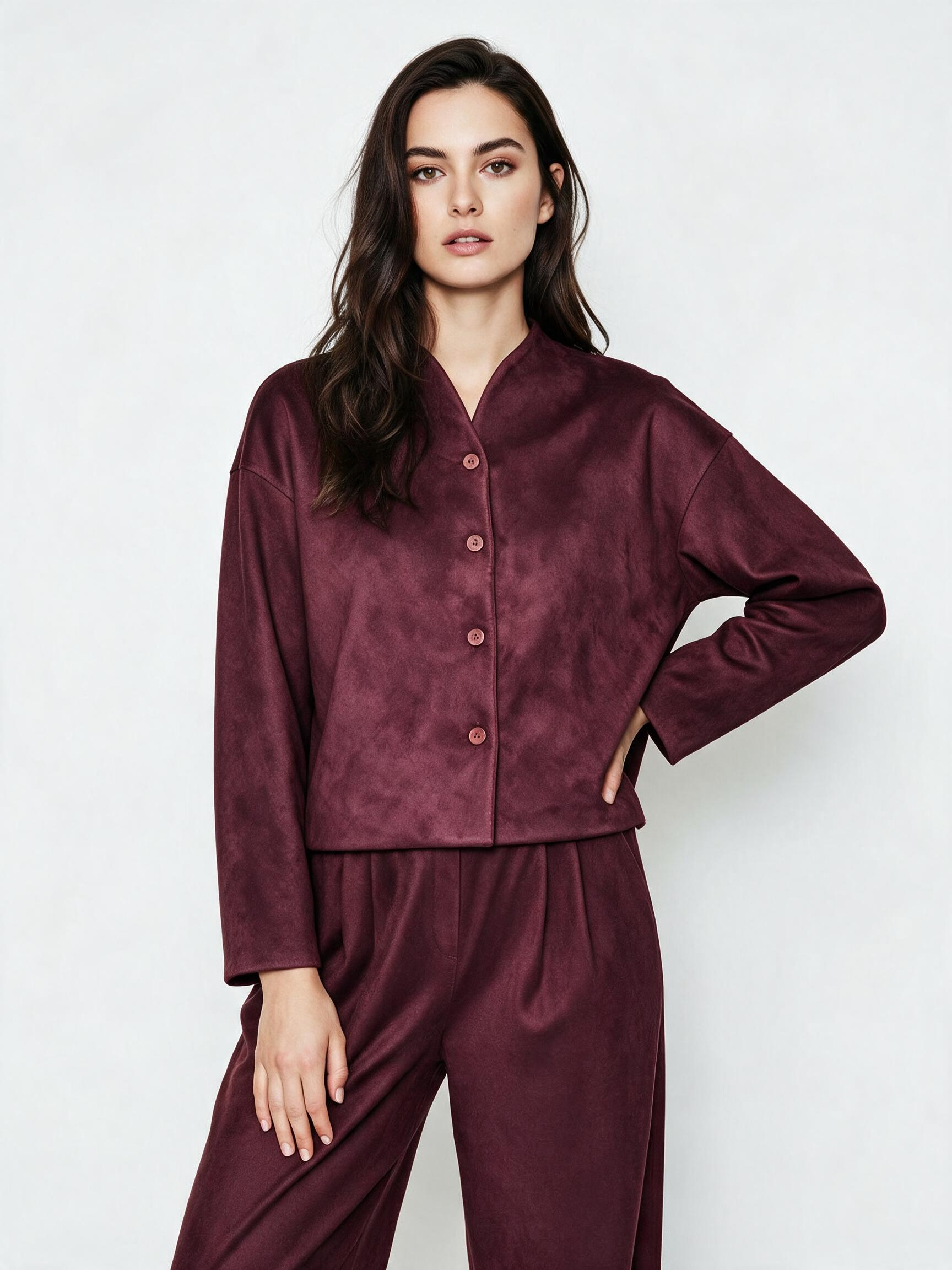 Relaxed Jacket with Collar