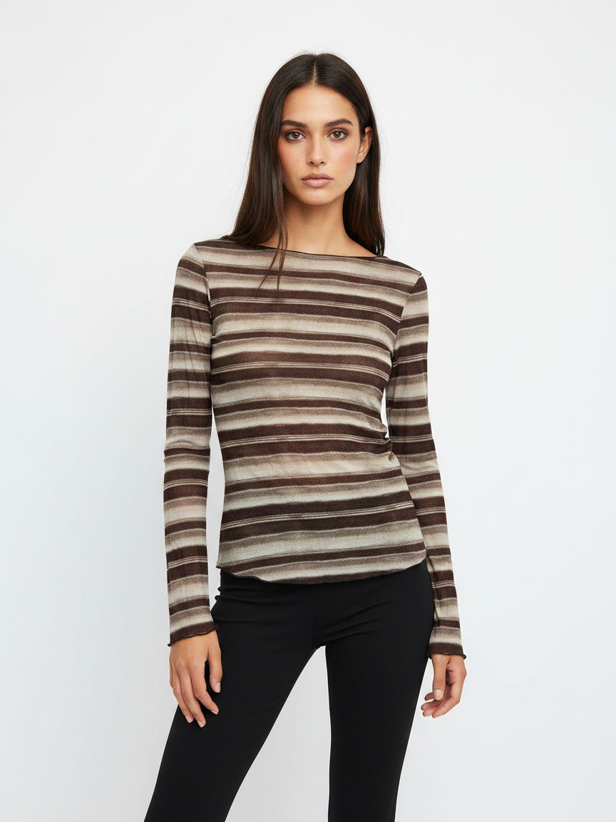 Fitted Striped Top