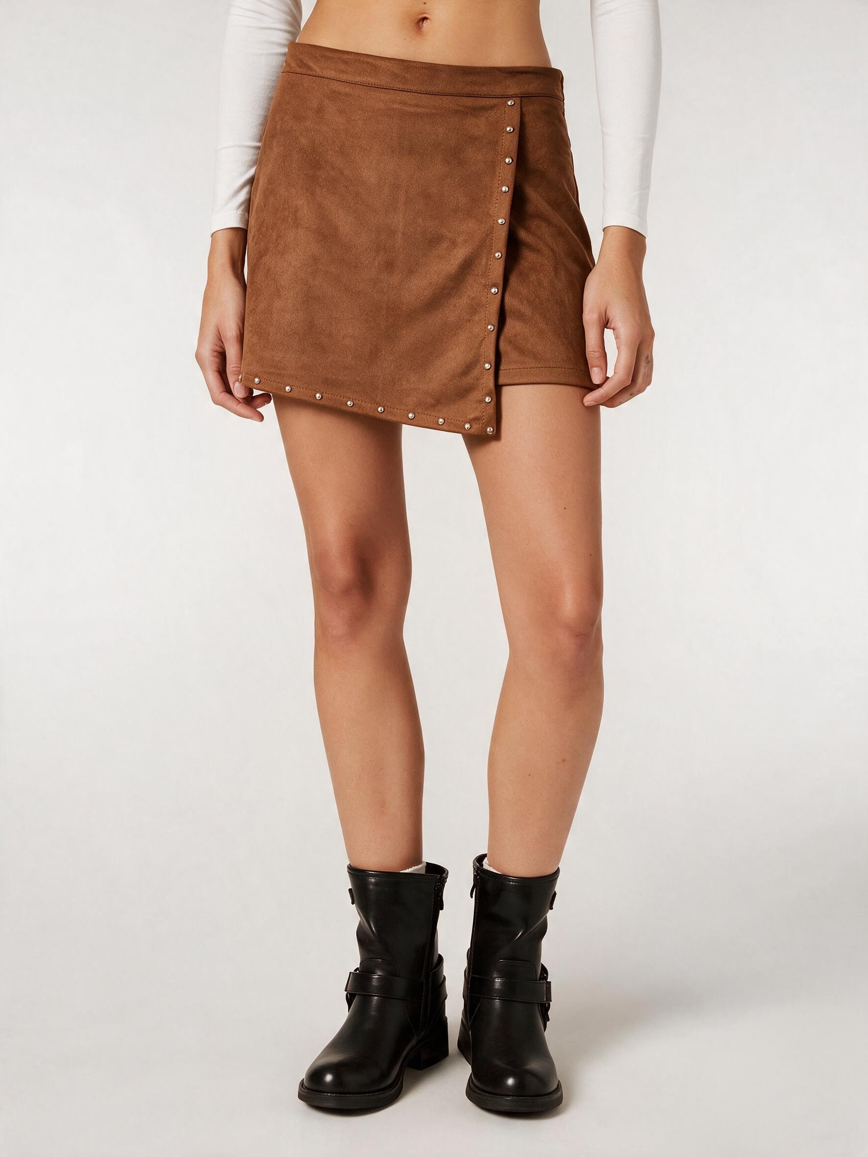 Asymmetric A-Line Mini Skirt