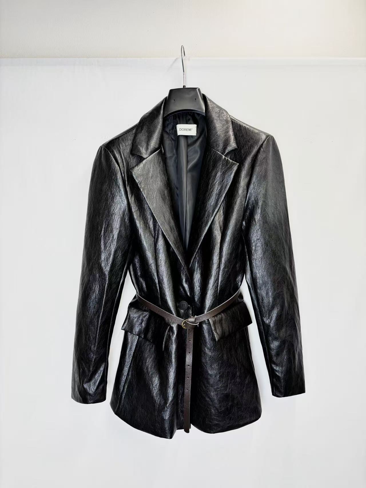 Tailored Jacket with Waist Belt