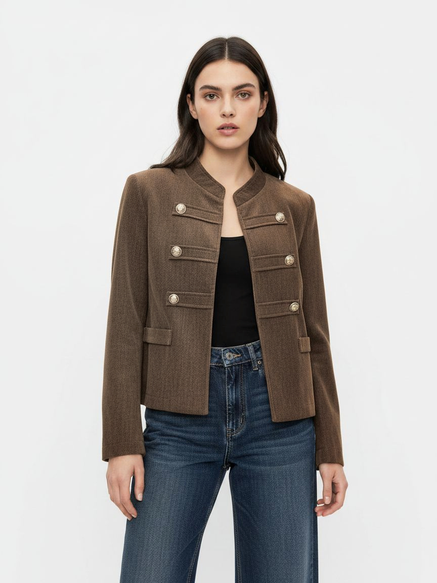 Short Stand-Collar Jacket