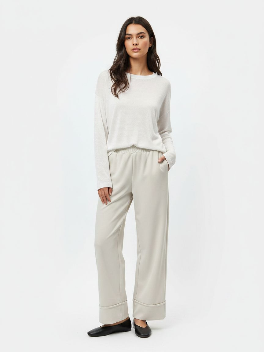 Wide Cuffed Trousers