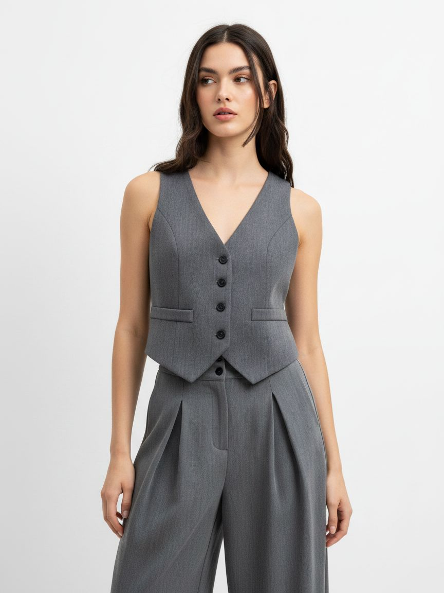 Tailored V‑Neck Waistcoat