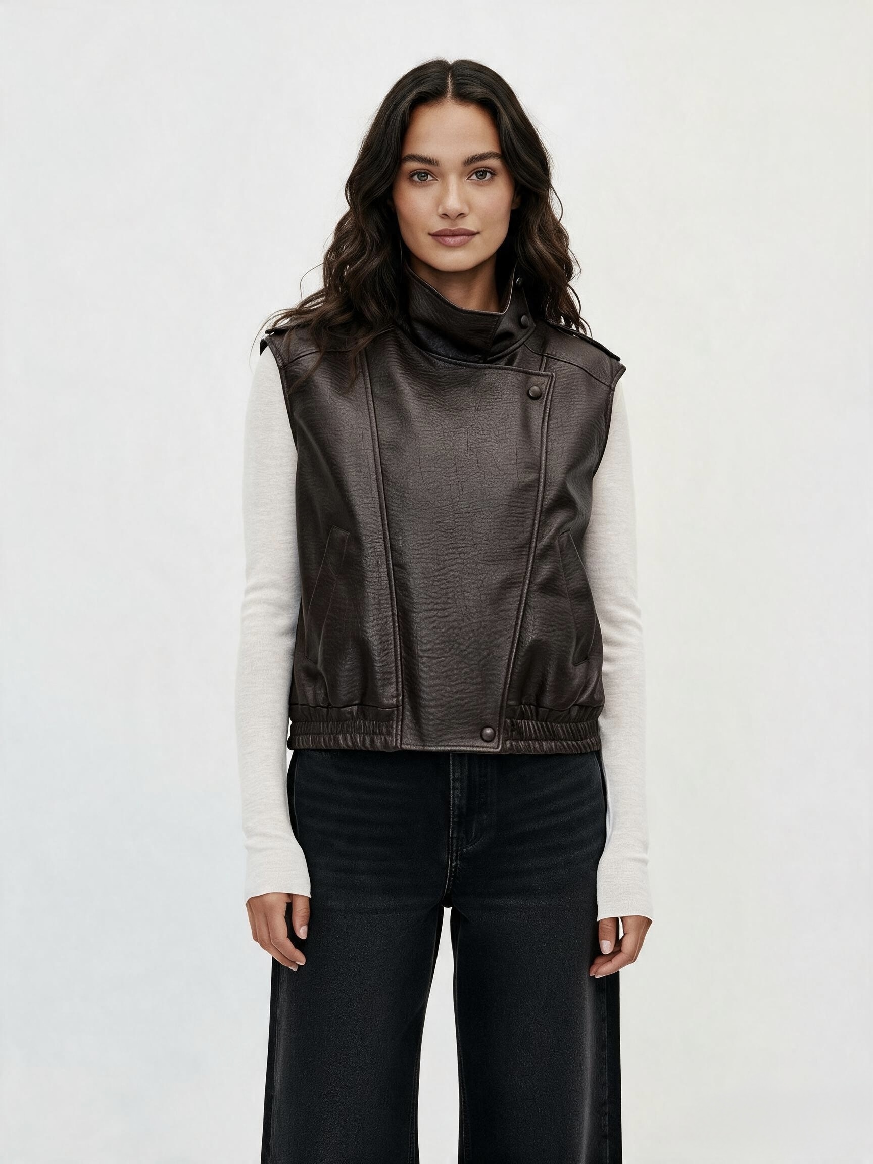 Stand-Collar Vest
