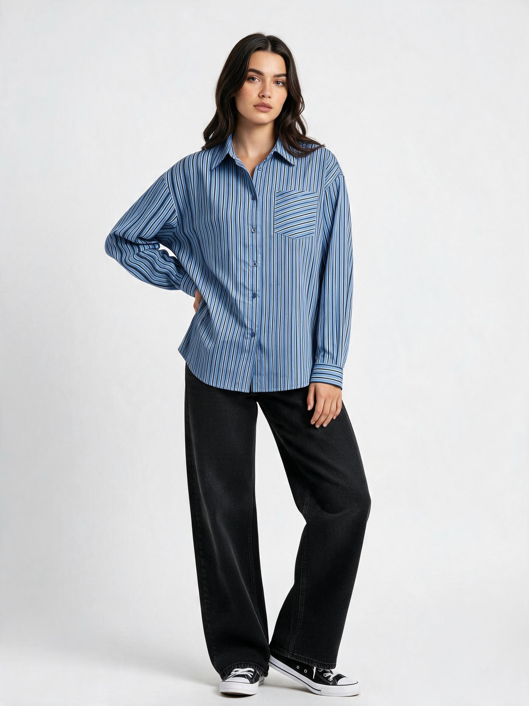 Relaxed Fit Striped Shirt