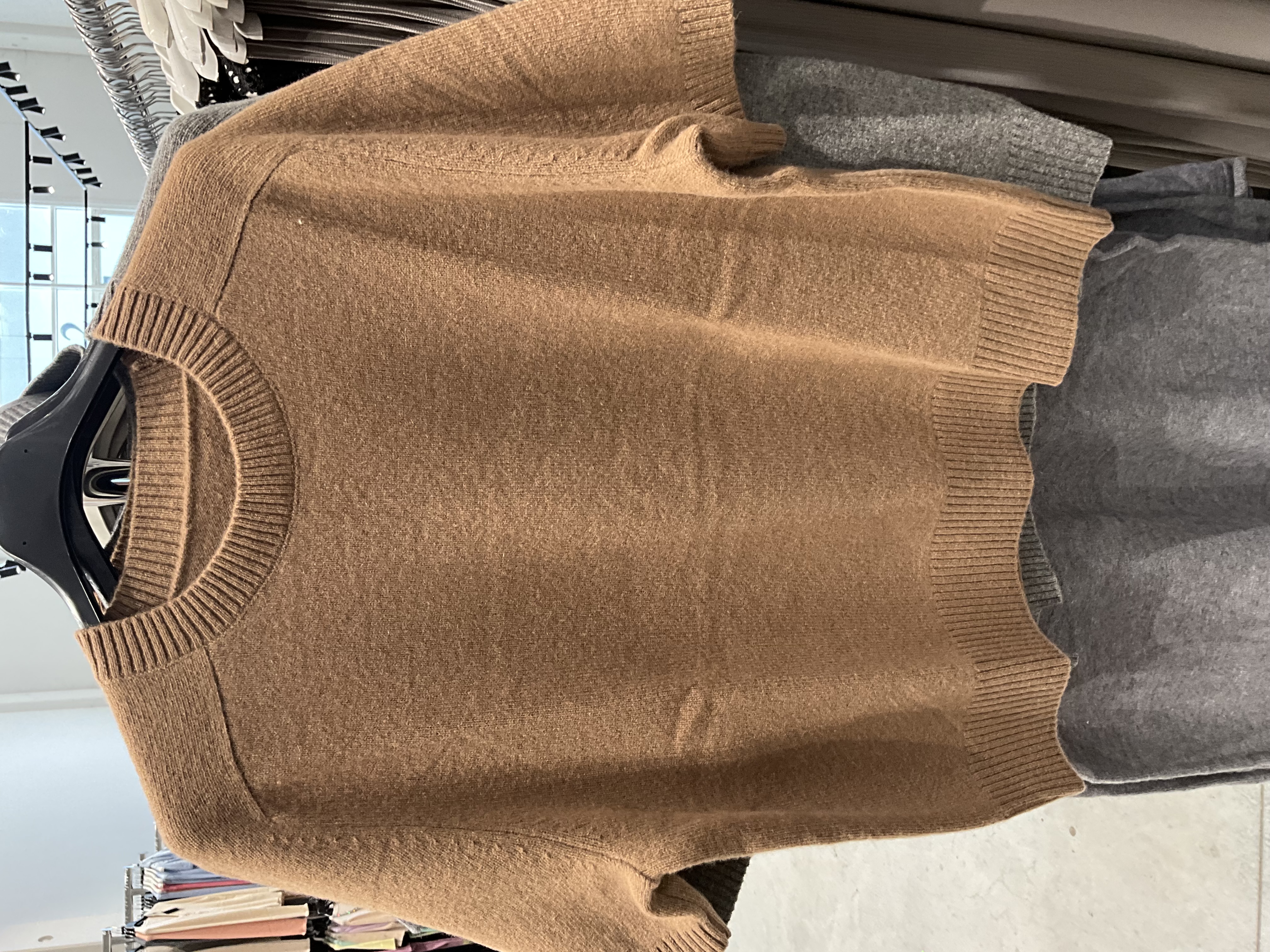 Cropped Ribbed Sweater