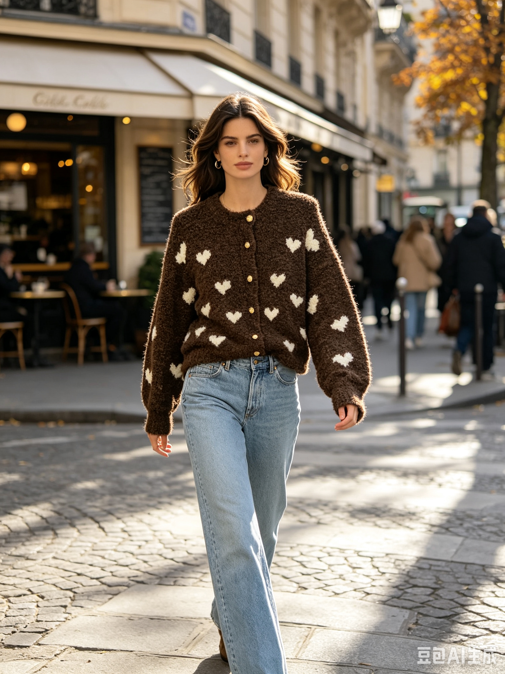 Relaxed Patterned Cardigan