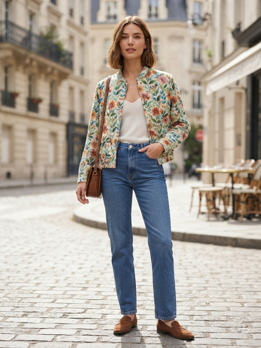 Short Stand-Collar Jacket