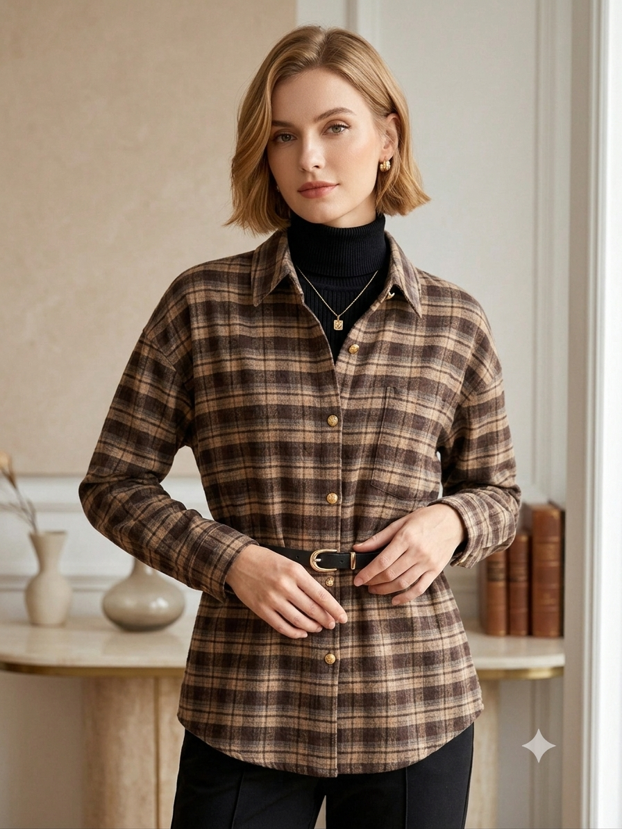 Straight Check Shirt