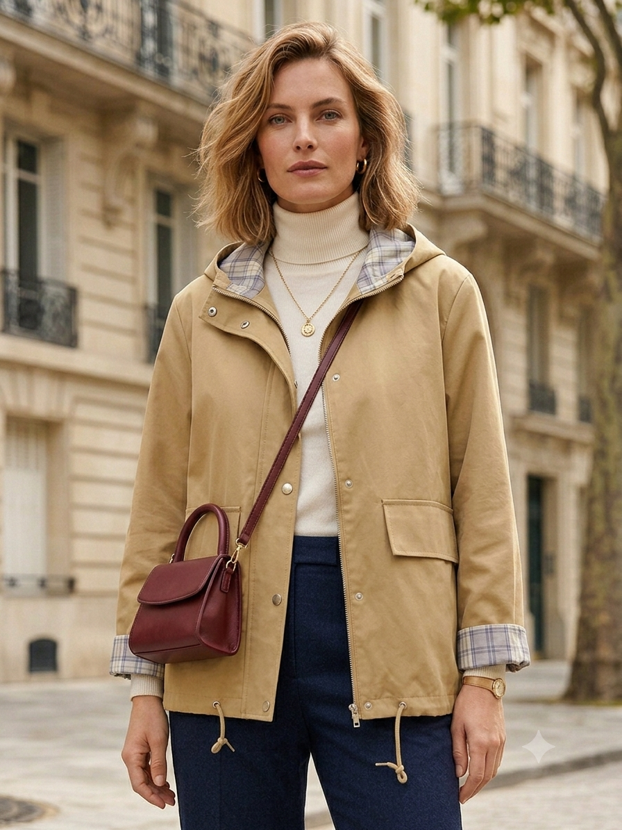 Drawstring Hooded Jacket